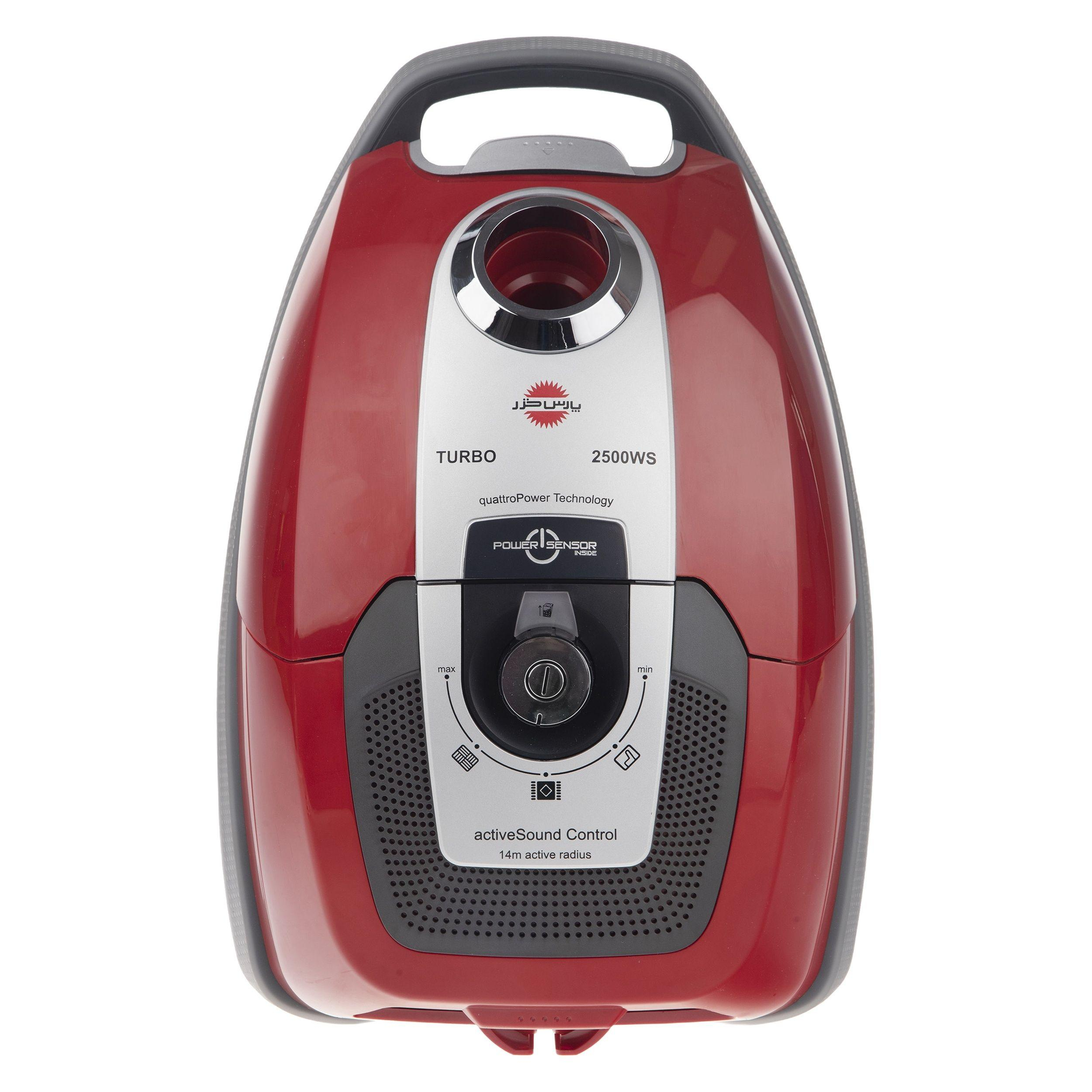 جاروبرقی پارس خزر Turbo 2500WS با موتور قدرتمند و کیسه قابل شستشو