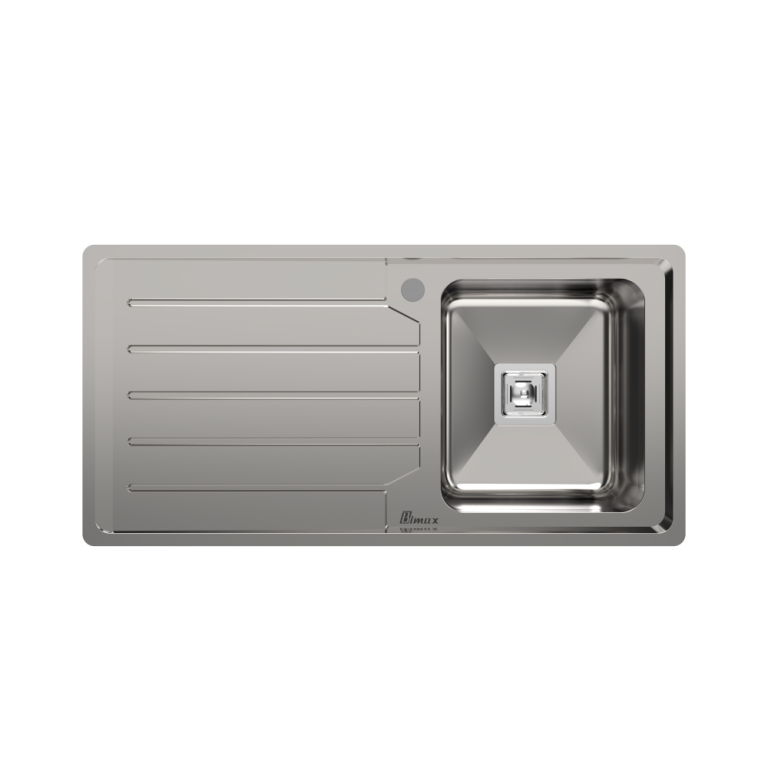 سینک ظرفشویی استیل توکار بیمکث BS 936 تک لگن