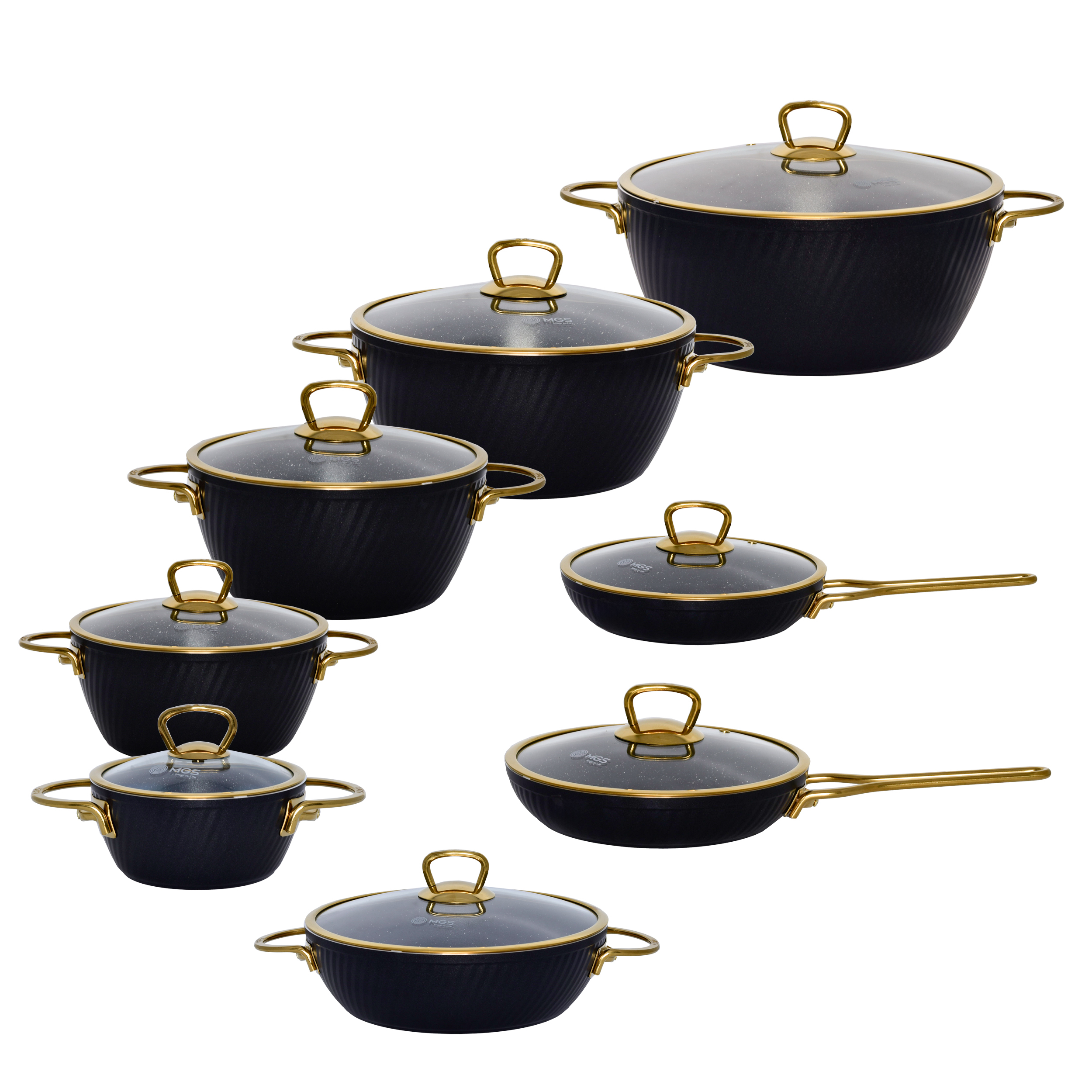 سرویس قابلمه 16 پارچه MGS مدل MI 1615 فورج طرح ماینز