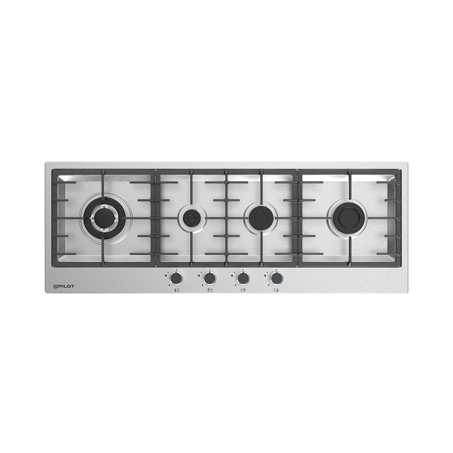 اجاق گاز صفحه‌ای استیل پیلوت 4 شعله مدل S458 - رومیزی با کیفیت بالا