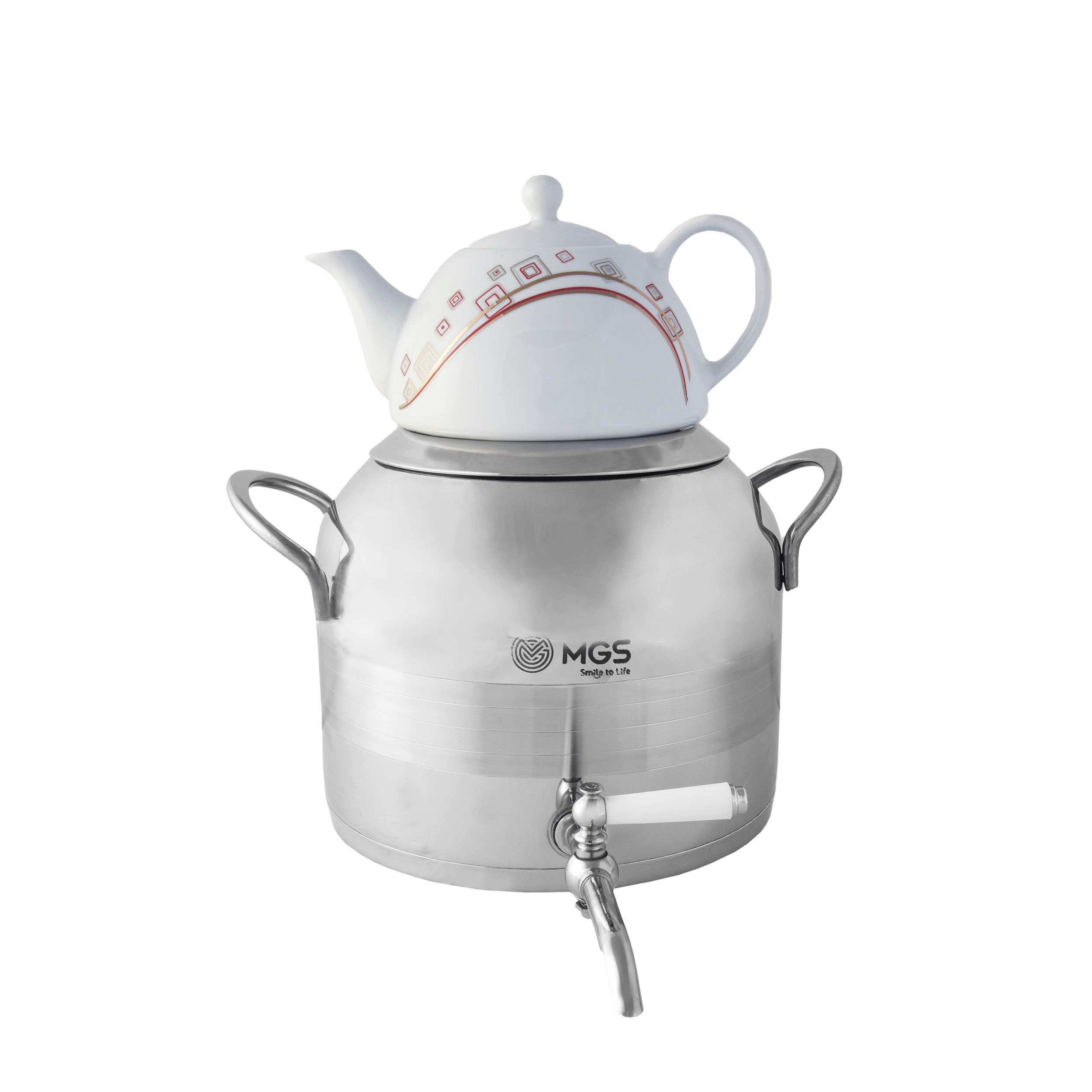 ست کتری و قوری MGS مدل K-5105 با طراحی ترک بلند