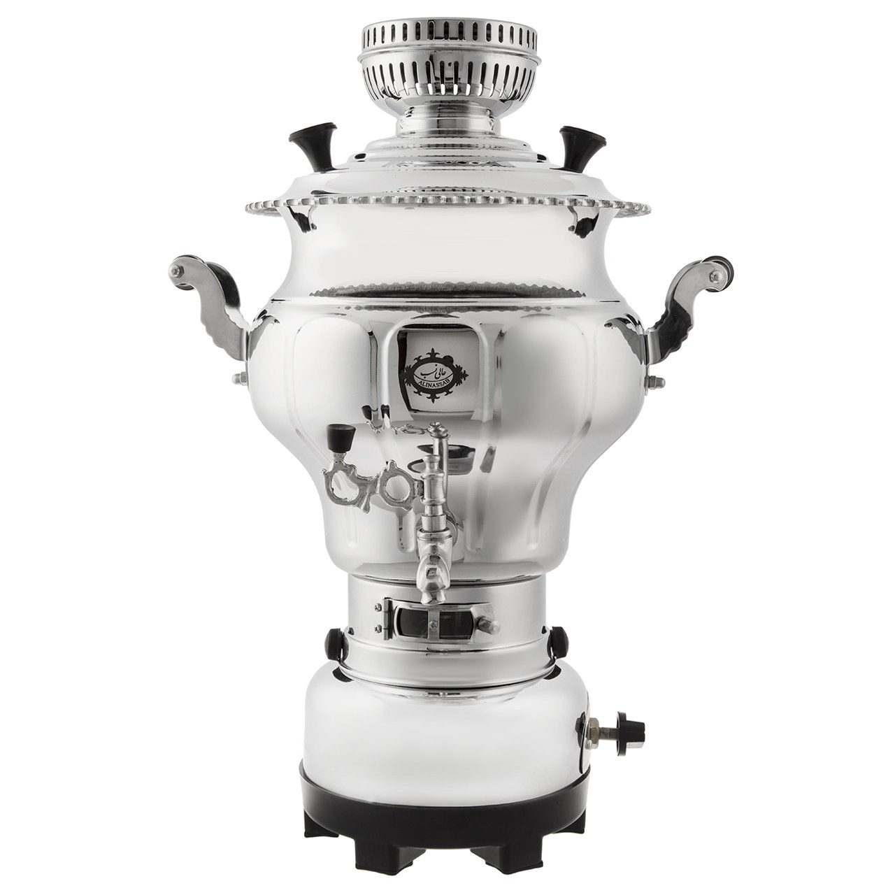 سماور گازسوز عالی‌نسب مدل نقشینه با گنجایش ۶ لیتر