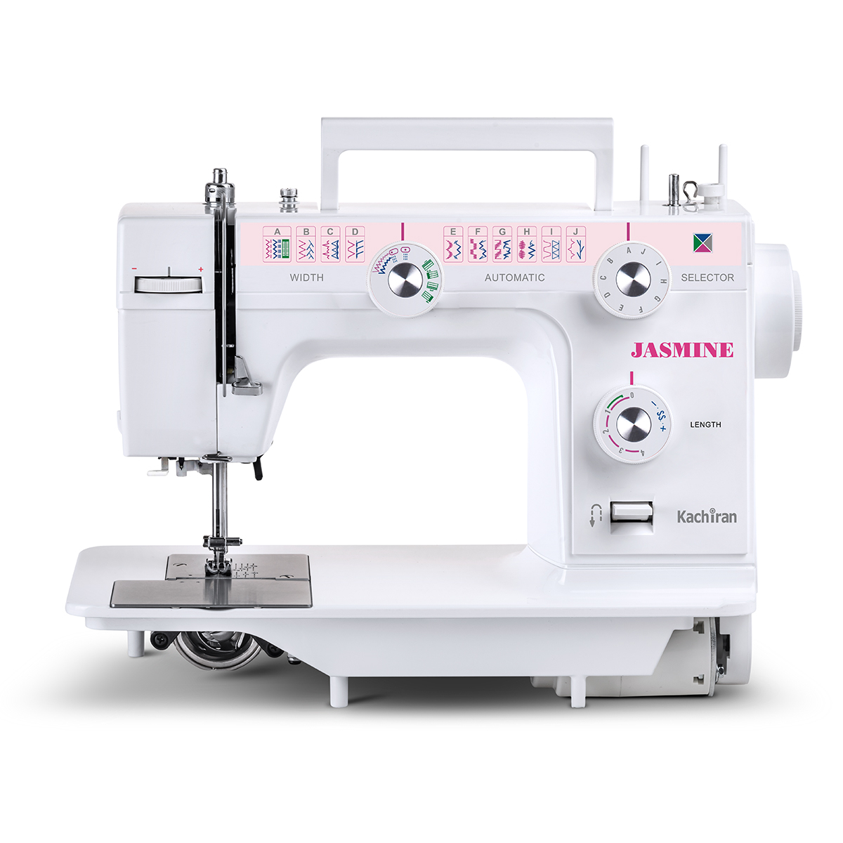 چرخ خیاطی کاچیران یاسمین 696 پلاس با دوخت حرفه‌ای و امکانات کامل