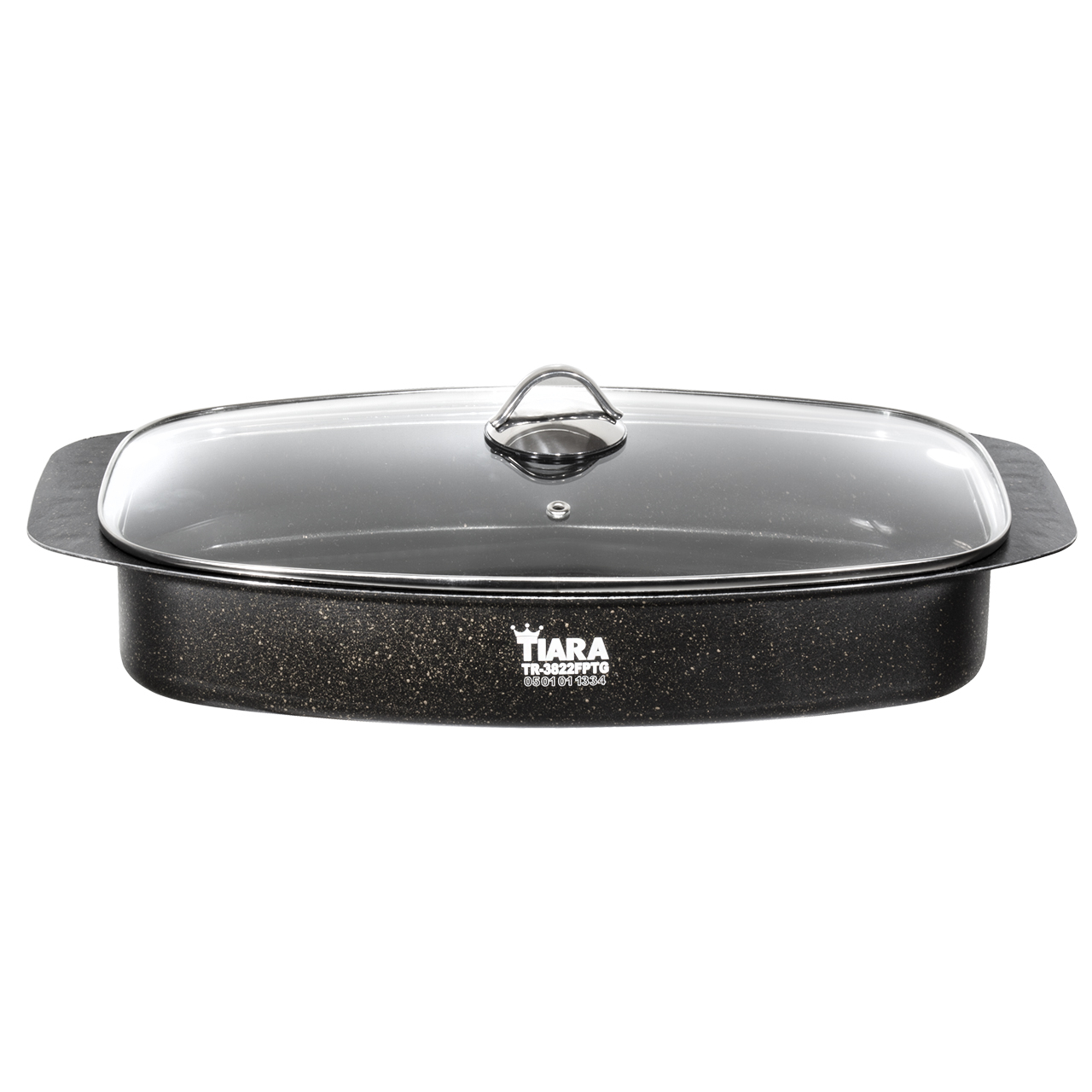 تابه ماهی گرانیتی تیارا دو طرفه سایز 38 مشکی